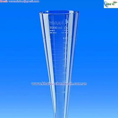 PHỄU IMHOFF NHỰA CÓ CHIA VẠCH 1000ML 75991 VITLAB