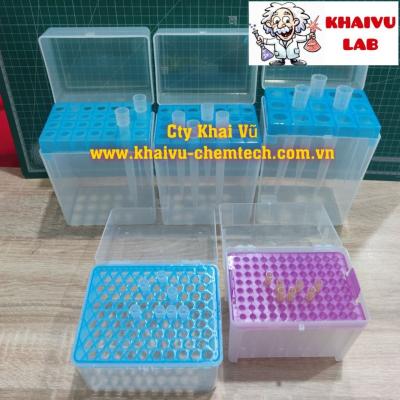 Hộp nhựa đựng đầu tip đầu côn 200uL, 1000uL, 5ml, 10ml thí nghiệm