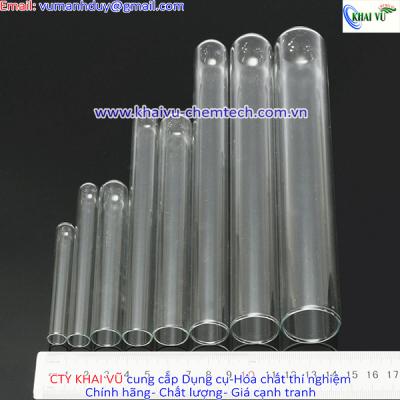 Ống nghiệm trơn không nắp không vành