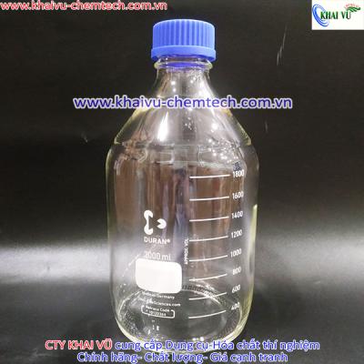 [Hãng DURAN -ĐỨC] Chai trung tính thủy tinh chịu nhiệt hấp tiệt trùng 121 độ C SIÊU BỰ 2 LÍT