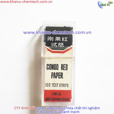 Hộp 100 que Giấy thử test Công gô đỏ Congo red thí nghiệm
