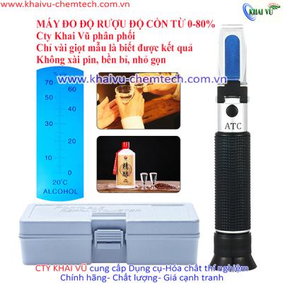 Khúc xạ kế- máy đo nồng độ CỒN 0-80 độ