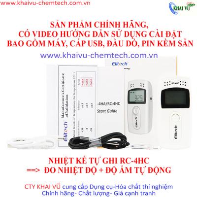 Nhiệt ẩm kế tự ghi Elitech RC - 4HC đo nhiệt độ và độ ẩm