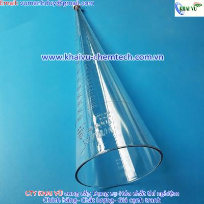 Phễu lắng Imhoff bằng nhựa 1000ml chia vạch chính xác Vitlab Đức